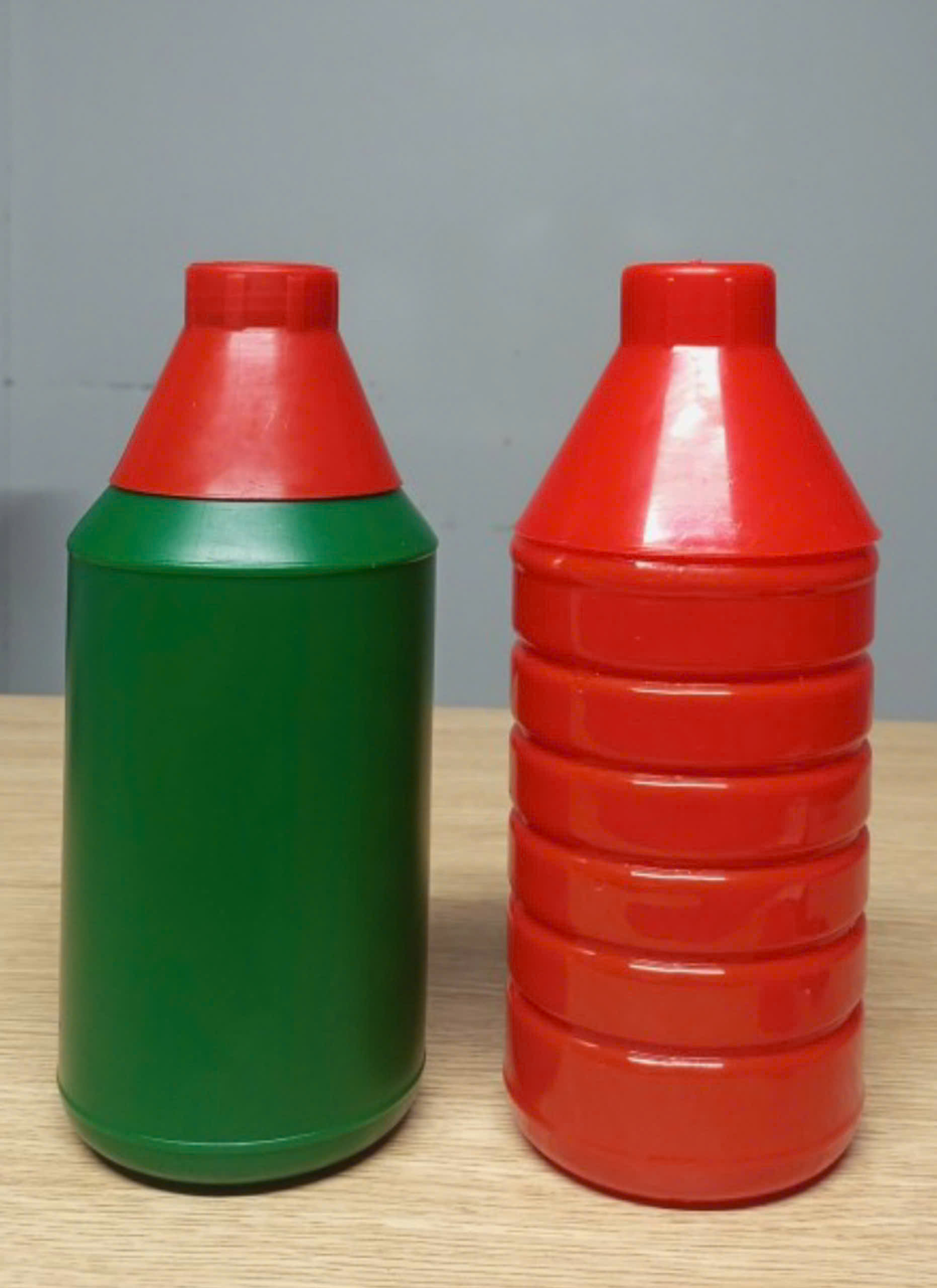 Chai nhựa HD & PET 1000 ml (Xanh & Đỏ)